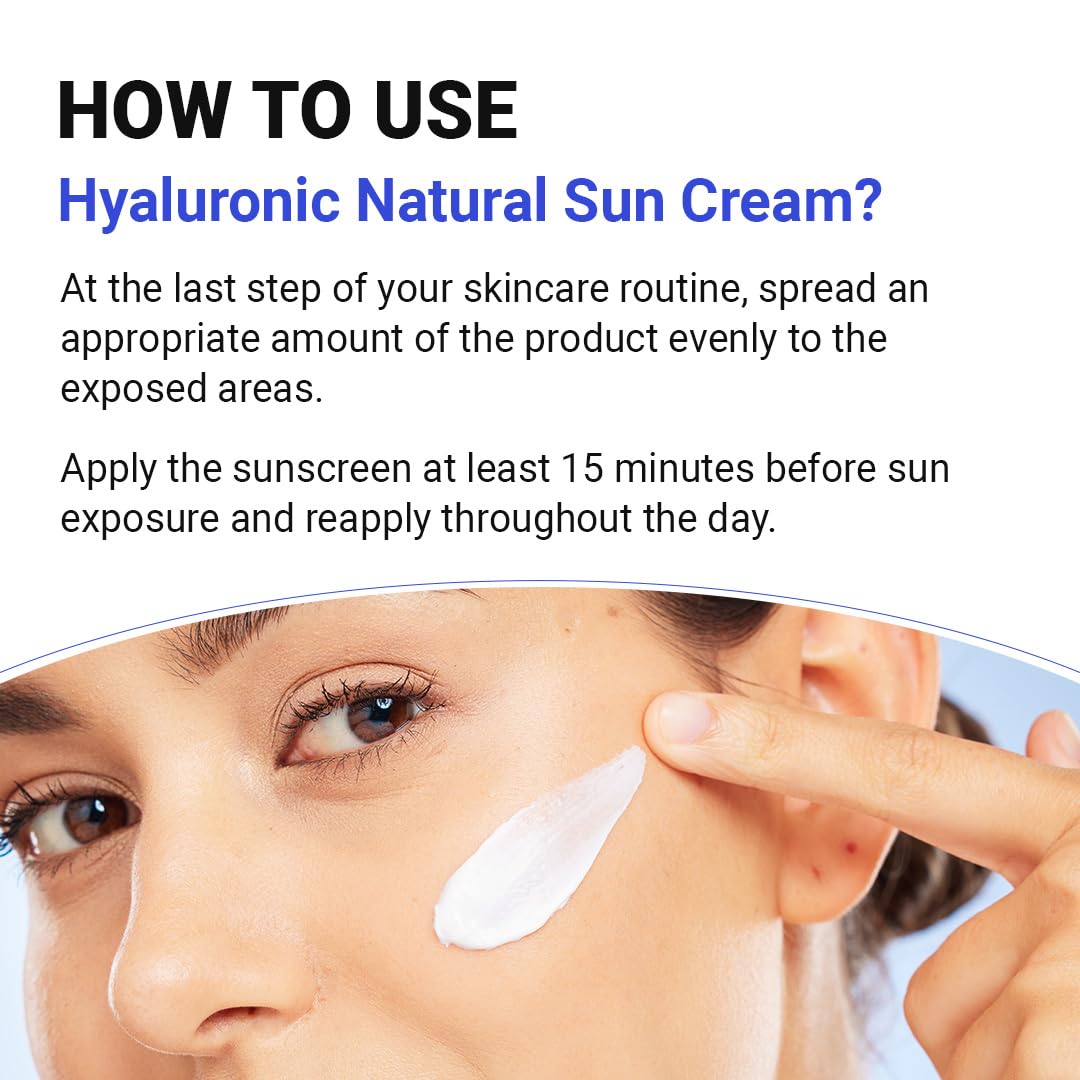 Hyaluronic Acid Natural Sun Cream Moisturizing Sunscreen spf50+ pa++++