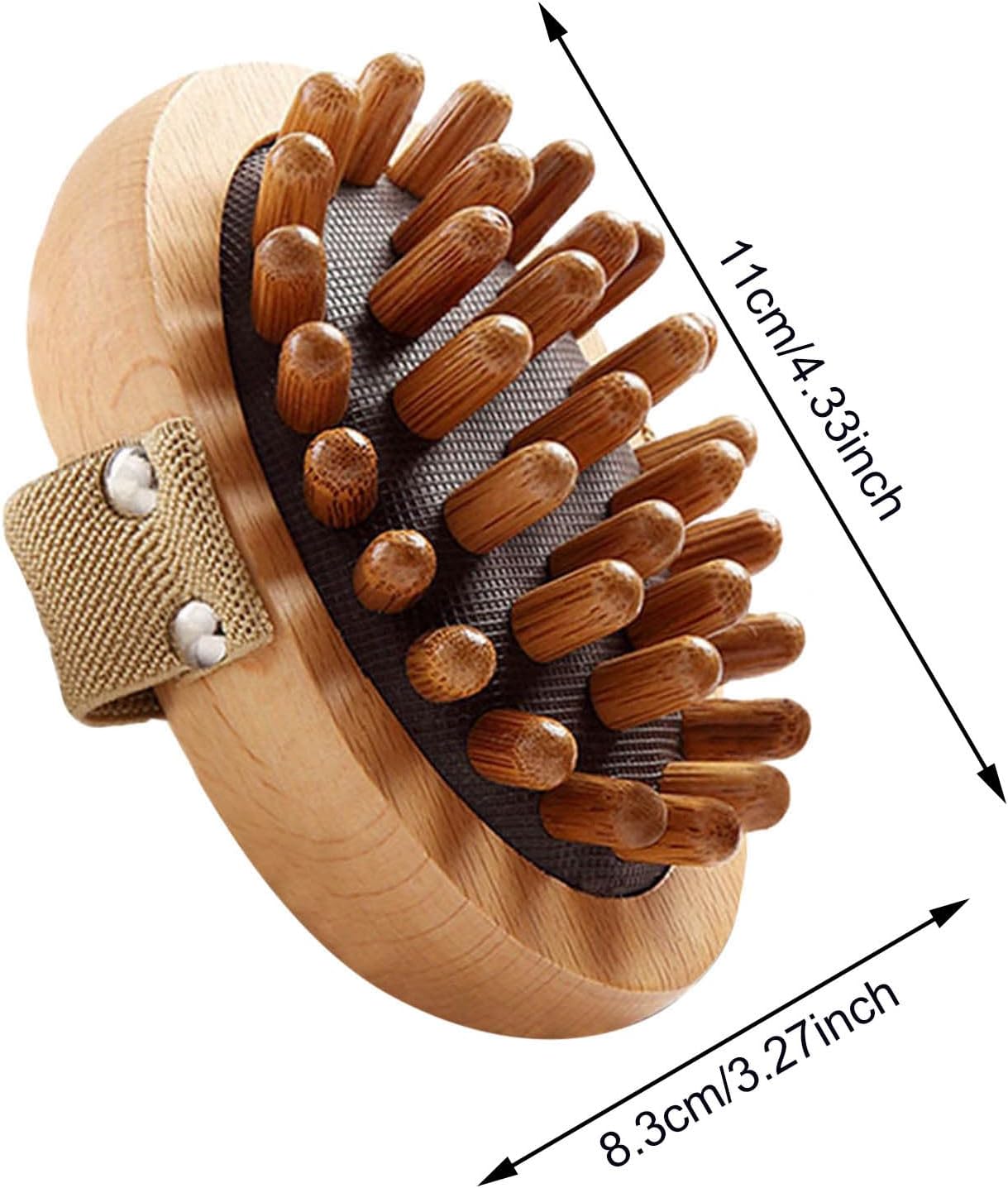 Meridian Pressure Brush Wooden Body Massager