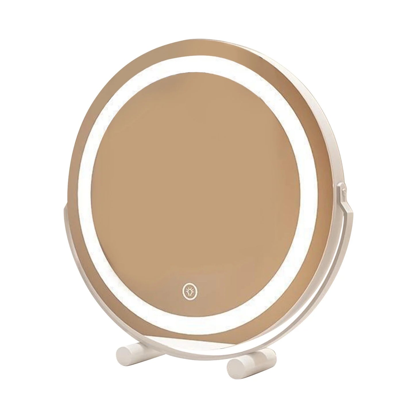 LED Makeup Mirror - Round with Stand