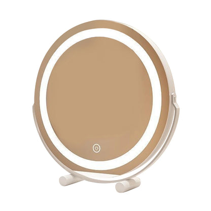 LED Makeup Mirror - Round with Stand