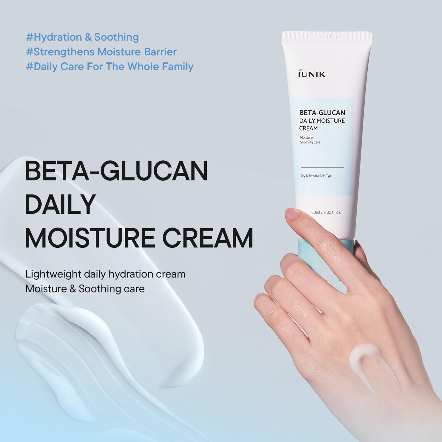 IUNIK Beta-Glucan Daily Moisture Cream