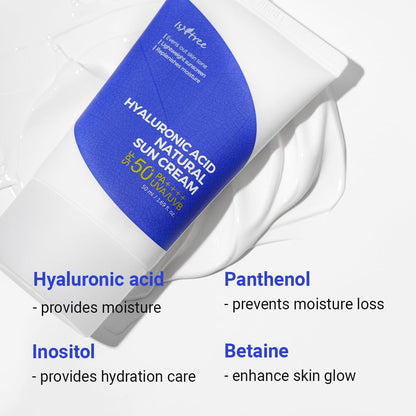 Hyaluronic Acid Natural Sun Cream Moisturizing Sunscreen spf50+ pa++++