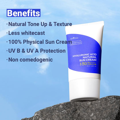 Hyaluronic Acid Natural Sun Cream Moisturizing Sunscreen spf50+ pa++++