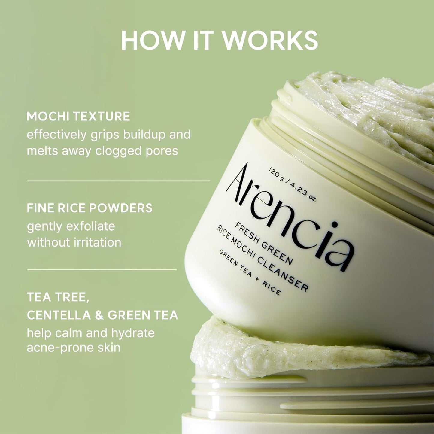 Arencia Korean Rice Mochi Face Cleanser
