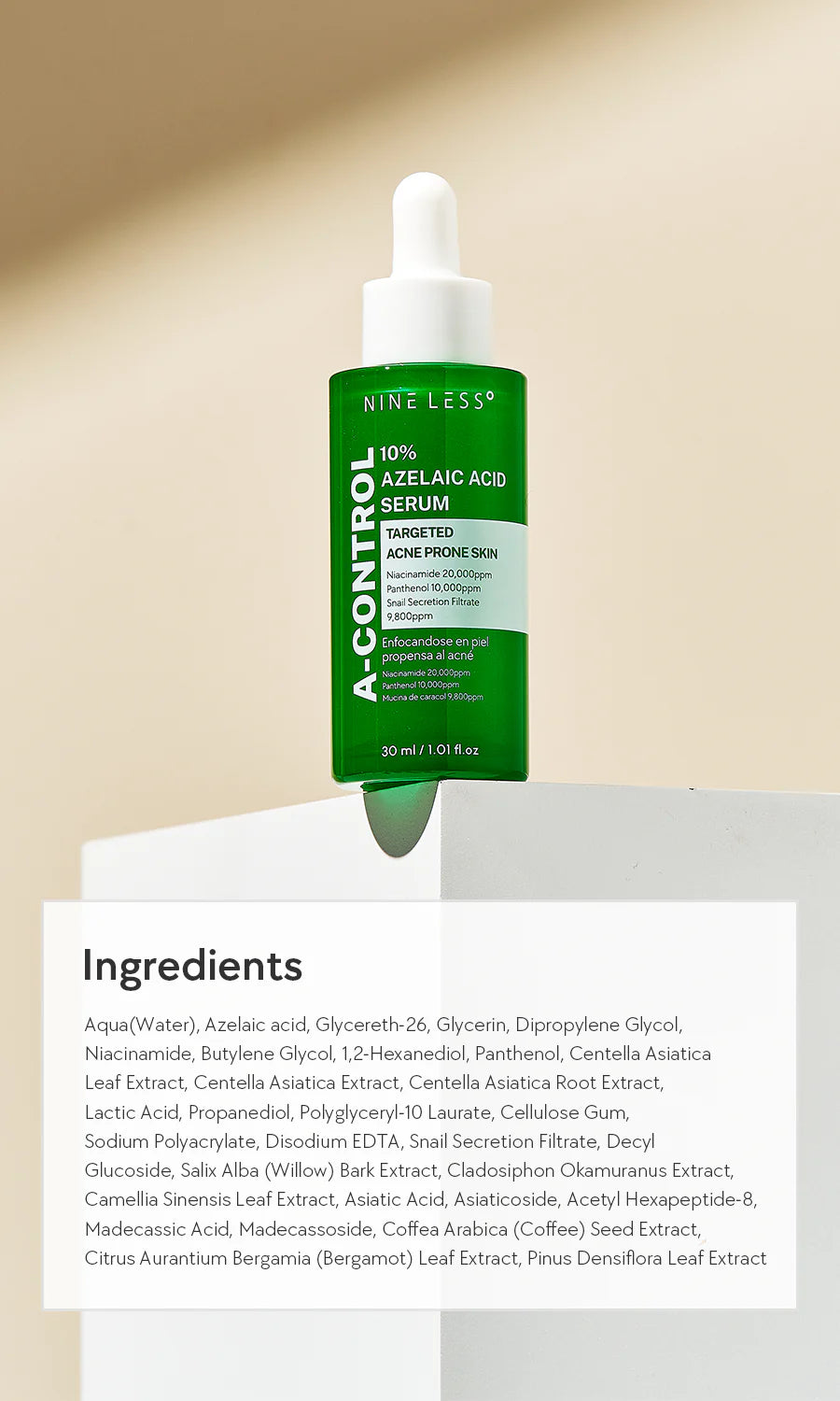NINELESS A-Control 10% Azelaic Acid Serum