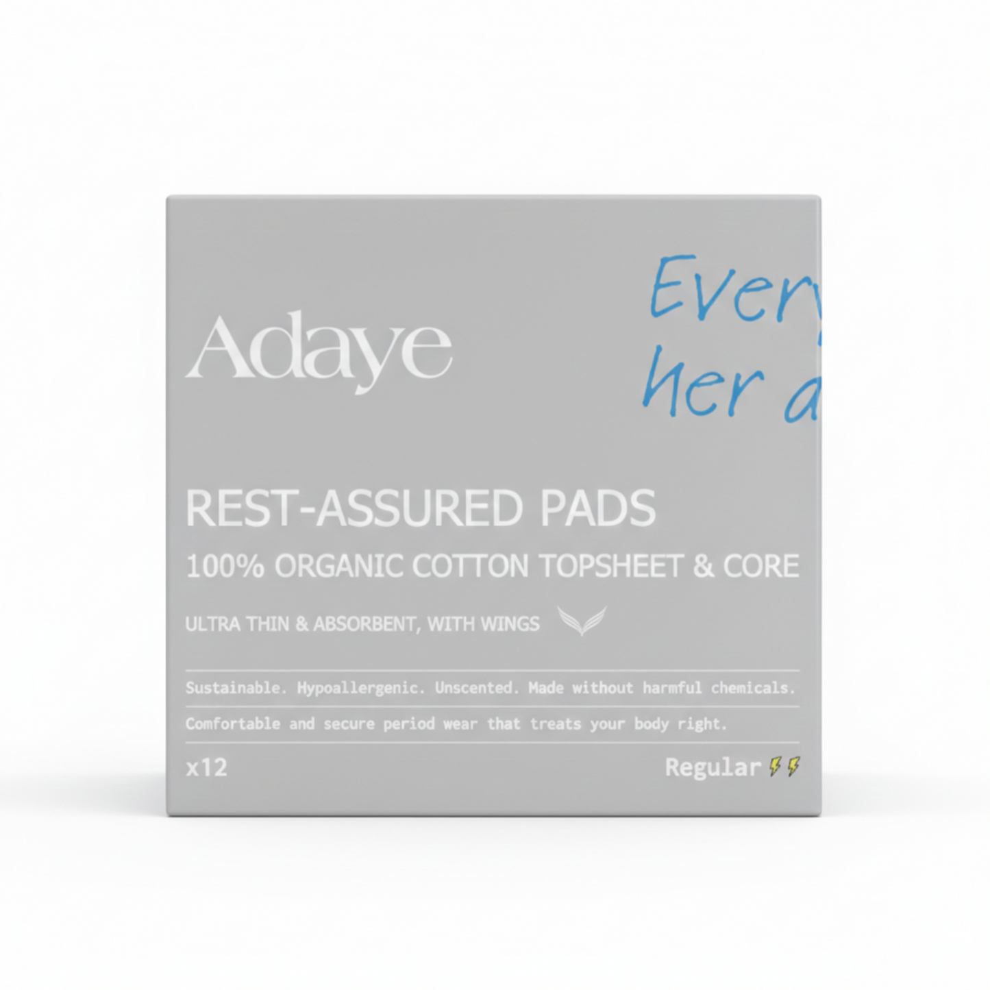 Adaye Rest-Assured Pads 100% organic cotton